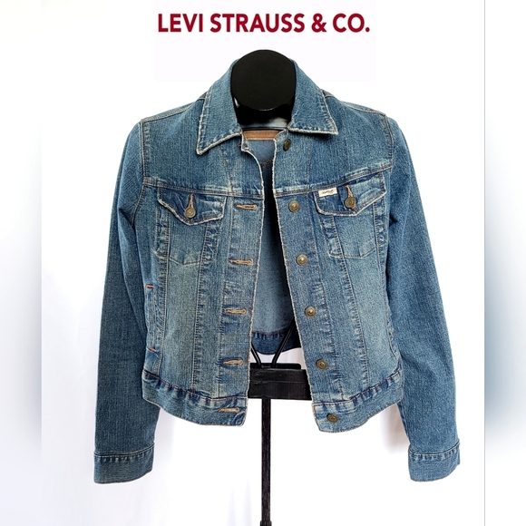 LEVI'S Strauss Signature Levi Strauss & Co. Denim Jean Jacket Size Med - Picture 1 of 11